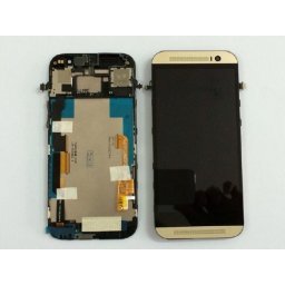 Дисплей + Тъч скрийн + Рамка за HTC One M8s Златист