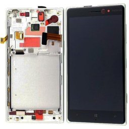 Дисплей + Тъч скрийн + Рамка за Nokia Lumia 830 Бял