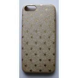 Калъф за Apple iPhone 7G с щамповани звездички,Златен