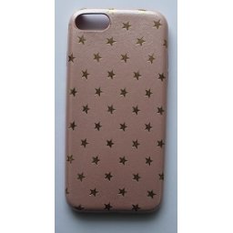 Калъф за Apple iPhone 7G с щамповани звездички,Розов