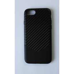 Калъф за Apple iPhone 7G Кожа с карбон,Черен