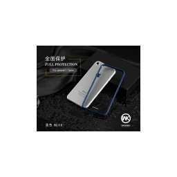 Калъф WK Sleek за Apple iPhone X,Силикон с Синя Рамка