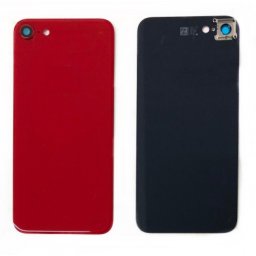 Заден капак за Apple iPhone 8 + стъкло камера Червен