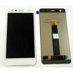 Дисплей + Тъч скрийн за Nokia 2 Бял