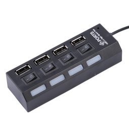 USB хъб USB 2.0 с 4 Порта,Черен /12053