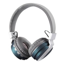 Слушалки с Bluetooth FE-018 Сив/Зелен