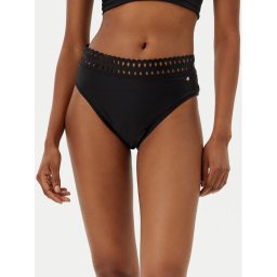 BOSS Долнище на бански Eyelet 50540672 Черен Regular Fit