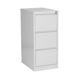 Шкаф Carmen CR-1231 J, 3 бр. чекмеджета, метален, сив