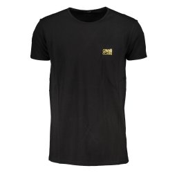 CAVALLI CLASS MEN'S SHORT SLEEVE T-SHIRT BLACK