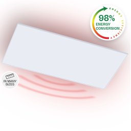 Klarstein Wondersky, Таванен инфрачервяен отоплител, 700W, 60 x 6 x 120 см (Ш х В х Д), IP44 (HTR10-Wondersky700sg)