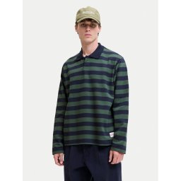 Jack & Jones Тениска с яка и копчета Bleecker 12285805 Цветен Loose Fit