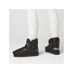 Mou Апрески Eskimo 18 With Rhinestones Logo Черен