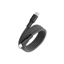 Data кабел ttec AlumiCable Stick USB-C - USB-C Magnetic 100cm 60W Fast Charge Cable - Черен