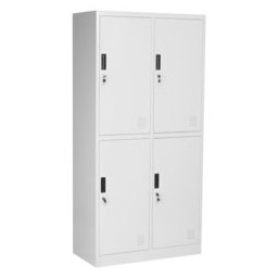 Гардероб Carmen CR-1251 J, 4 бр. шкафове, метален, сив