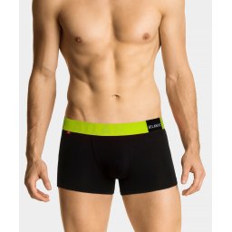 Man boxers ATLANTIC PREMIUM with mikromodal - black/yellow