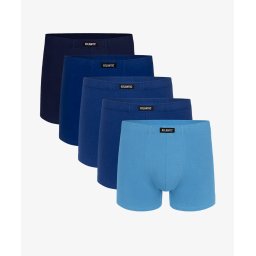 Men's boxer shorts ATLANTIC 5Pack - shades of blue