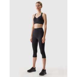 Women's 3/4 Leggings 4F - Black