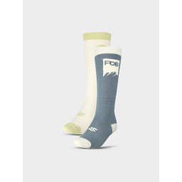 Women's snowboard socks 4F 2-pack