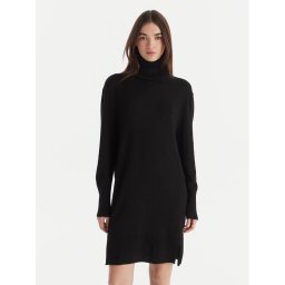 BOSS Плетена рокля C_Feringatessa 50550493 Черен Relaxed Fit