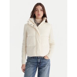 Tommy Hilfiger Пухено яке Modern WW0WW45738 Екрю Regular Fit