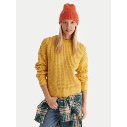 Roxy Пуловер Coming Home ERJSW03666 Жълт Regular Fit