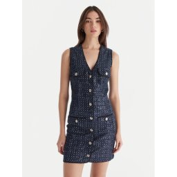 Guess Ежедневна рокля W5BK41 D0771 Тъмносин Regular Fit