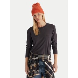 Quiksilver Блуза Essential LS TEE EQWZT03199 Сив Regular Fit