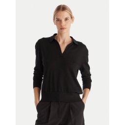 Calvin Klein Пуловер LV044A305G Черен Regular Fit