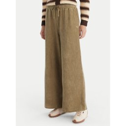 Roxy Текстилни панталони Lekeito Pant Knit ERJNP03691 Зелен Regular Fit