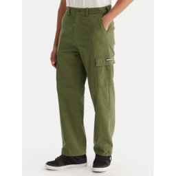 DC Shoes Карго панталони Worker Baggy Chino Cargo EDYNP03170 Зелен Relaxed Fit