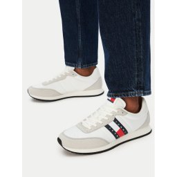 Tommy Jeans Сникърси Tjm Classic Runner EM0EM01709 Бял
