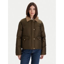Marc O'Polo Пухено яке 509 1119 70099 Зелен Regular Fit