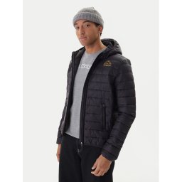 Kappa Преходно яке Logo Astrom 34243TW Черен Slim Fit