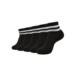 Half Cuff Logo Sports Socks After 5 Packs Black