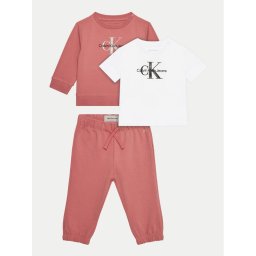 Calvin Klein Jeans Детски комплект Monogram Starter IN0IN00011 Розов Regular Fit