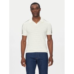 Liu Jo Тениска с яка и копчета Maglia Chiusa QA5029 MA71P Кремав Regular Fit