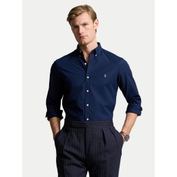 Polo Ralph Lauren Риза 710928254001 Тъмносин Slim Fit
