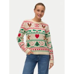 Vero Moda Пуловер New Christmas 10334011 Цветен Regular Fit