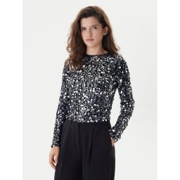 ONLY Блуза Catina 15358382 Черен Slim Fit