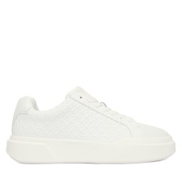 Сникърси Calvin Klein Chunky Cupsole Laceup Lth Aop YW0YW02058 Бял