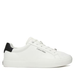 Сникърси Calvin Klein Vulc Lace Up Lth/Moire Bt HW0HW02747 Бял