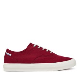 Гуменки Tommy Hilfiger Hi Vulc Oxford Twill FM0FM05400 Червен