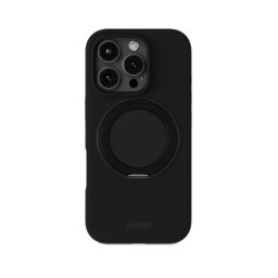 Гръб Holdit Silicone MagSafe Stand за iPhone 16 Pro - Черен