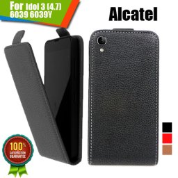 Alcatel Idol 3 (4.7) 6039 6039Y Флип Кожен Калъф и Протектор