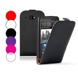 HTC Desire 601 Flip2 Кожен Калъф + Скрийн Протектор