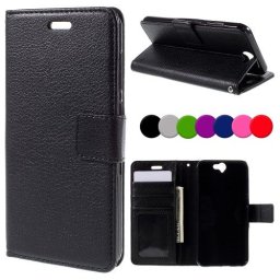HTC One A9 Magnetic Wallet Кожен Калъф и Протектор