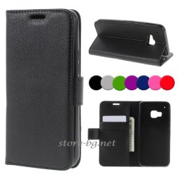 HTC One M9 magnetic Wallet Кожен Калъф + Протектор