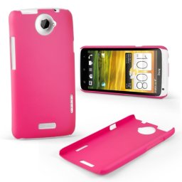 HTC One X Твърд Капак Розов + Протектор