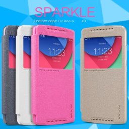 Lenovo A7010 Nillkin Window Кожен Калъф и Протектор