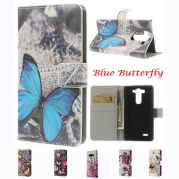 LG G3 S mini Painted Wallet Кожен Калъф + Протектор